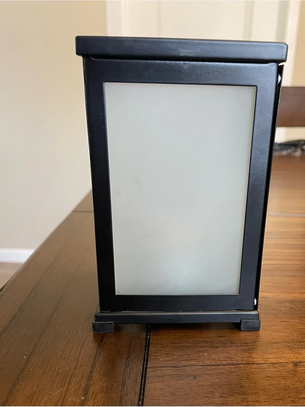 PartyLite Black Leaf Cutout Lantern Candle Holder Very Good Condition - Picture 3 of 7